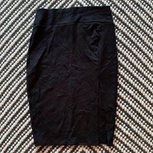 Charlotte Russe - Black Pencil Skirt w/ Side Slit